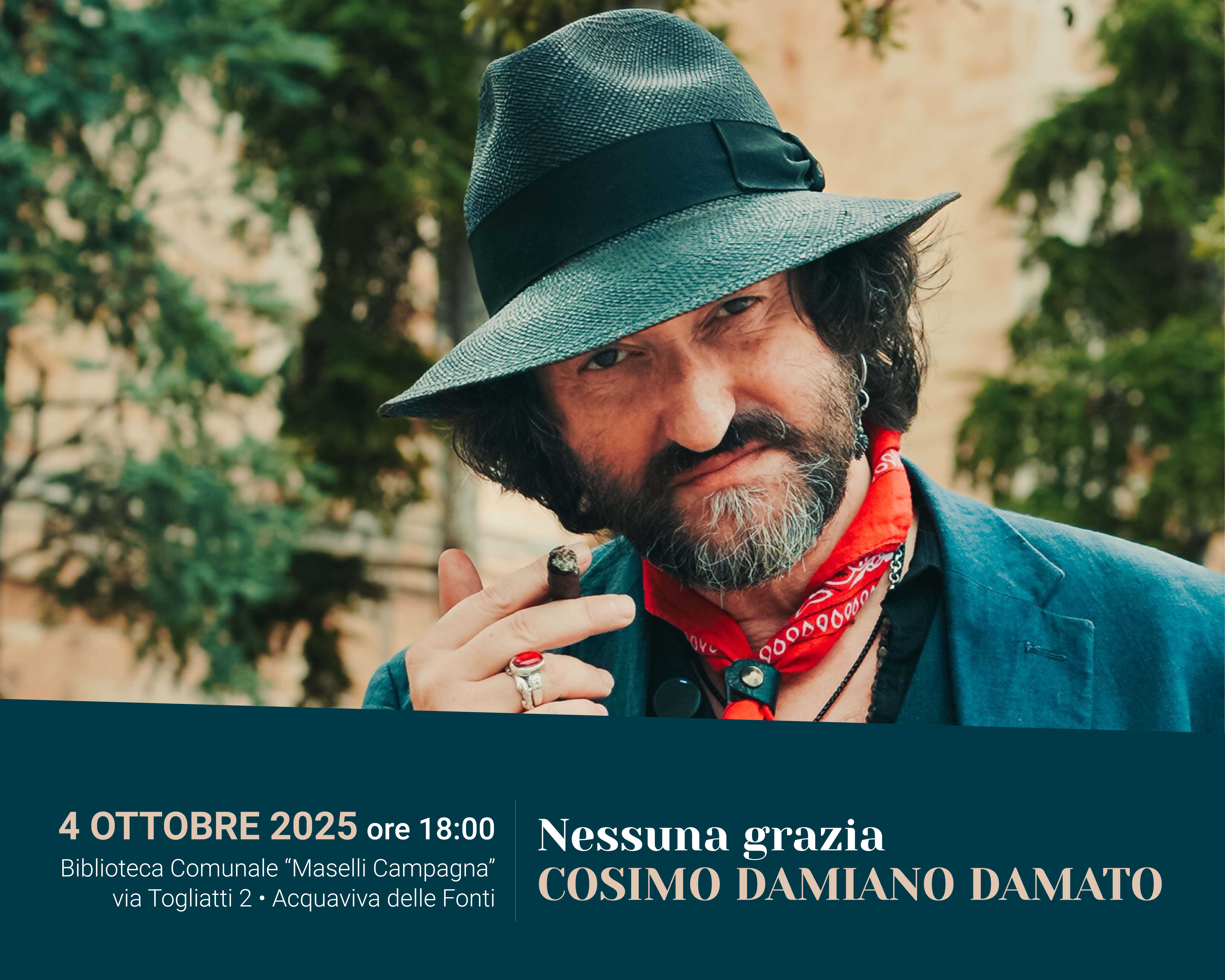Incontro con l'autore: Cosimo Damiano Damato con 